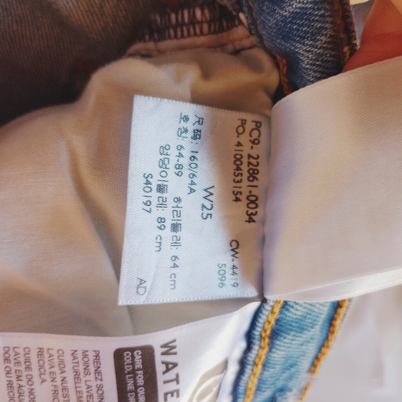 Levi's Premium women's Wedgie straight size 25 - Picture 12 of 16